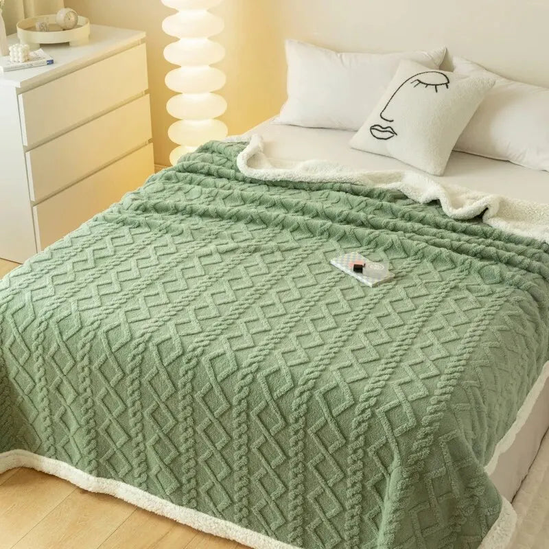 Thickened Wool Tapestry Blanket
