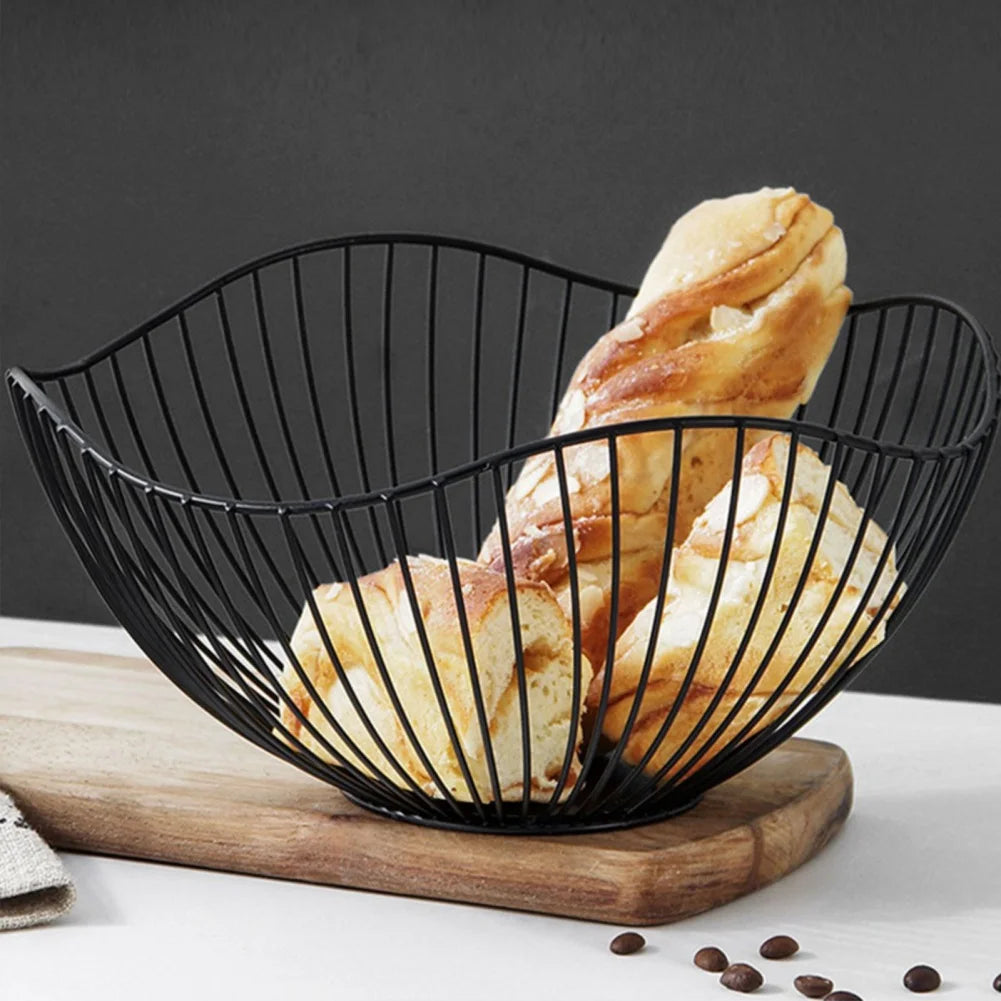Elegant Metal Wire Fruit Basket – Multi-Purpose Storage