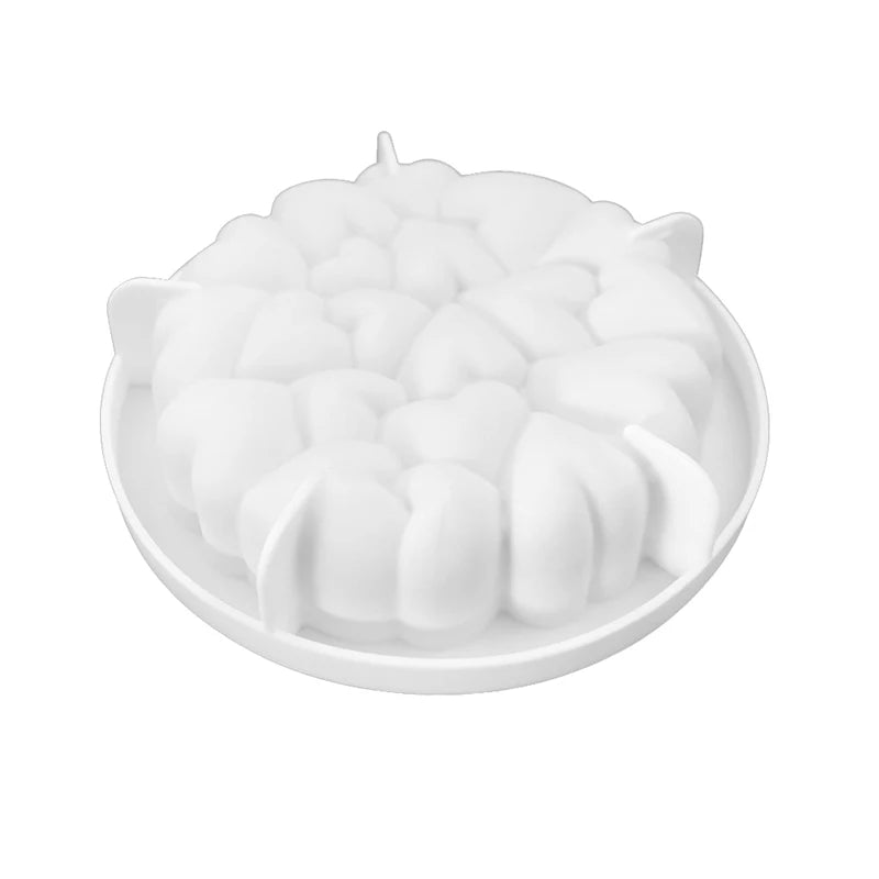 El nuevo molde de silicona para hornear con forma de corazón: perfecto para postres elegantes