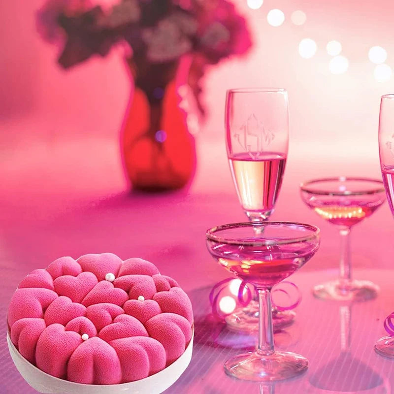 El nuevo molde de silicona para hornear con forma de corazón: perfecto para postres elegantes