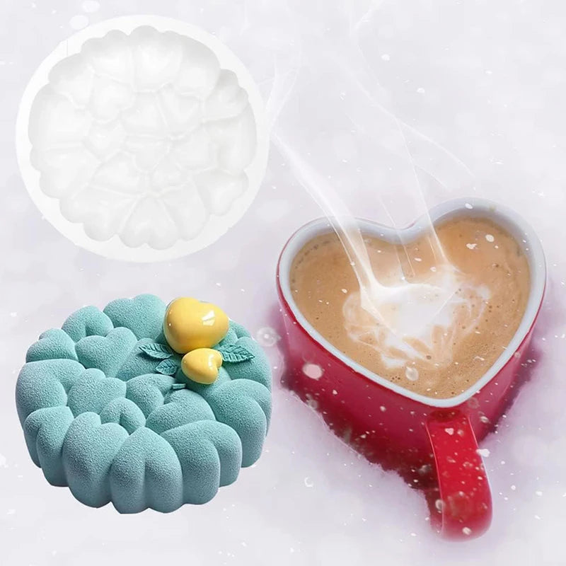 El nuevo molde de silicona para hornear con forma de corazón: perfecto para postres elegantes