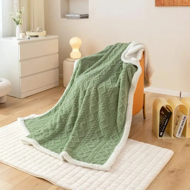 Thickened Wool Tapestry Blanket