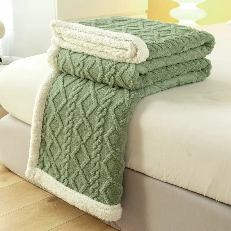Thickened Wool Tapestry Blanket