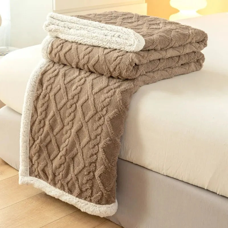 Thickened Wool Tapestry Blanket