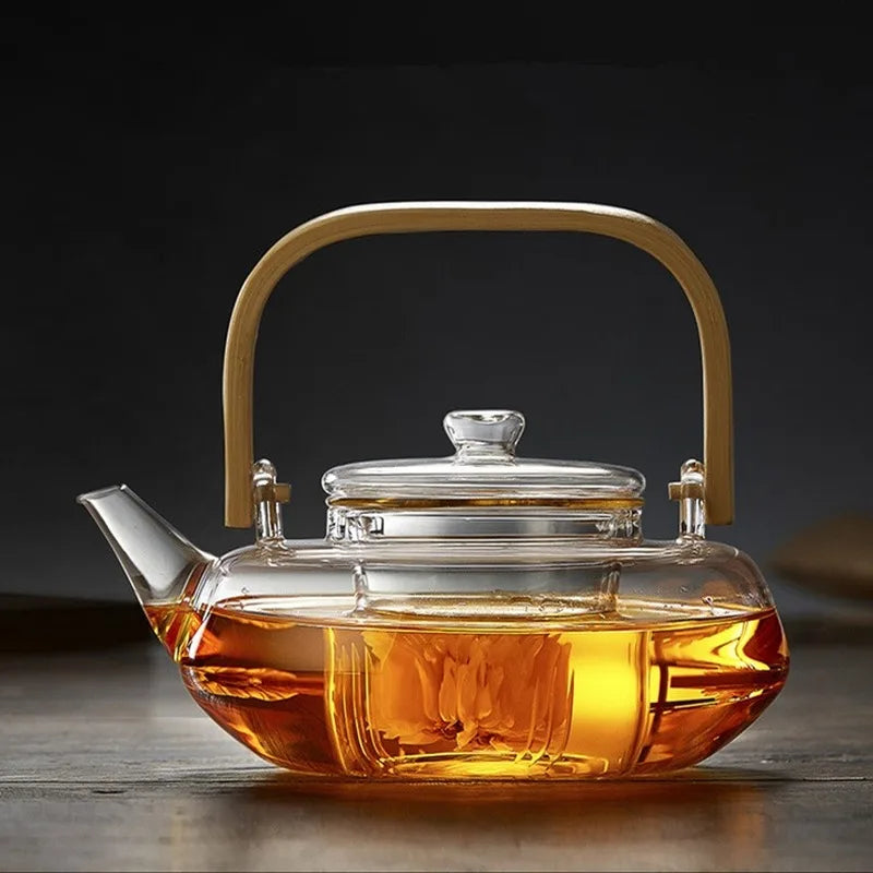 Elegant Heat-Resistant Glass Teapot