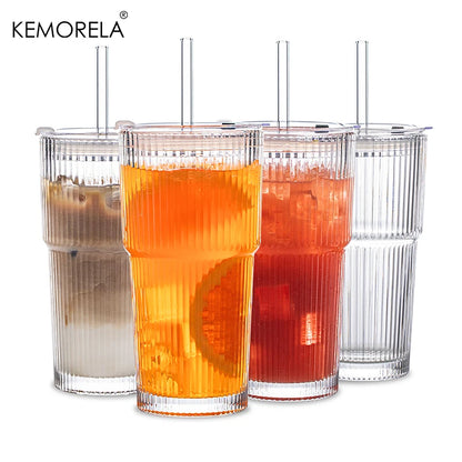 CrystalBrew – 600ML Premium Glass Cup for Iced & Hot Drinks