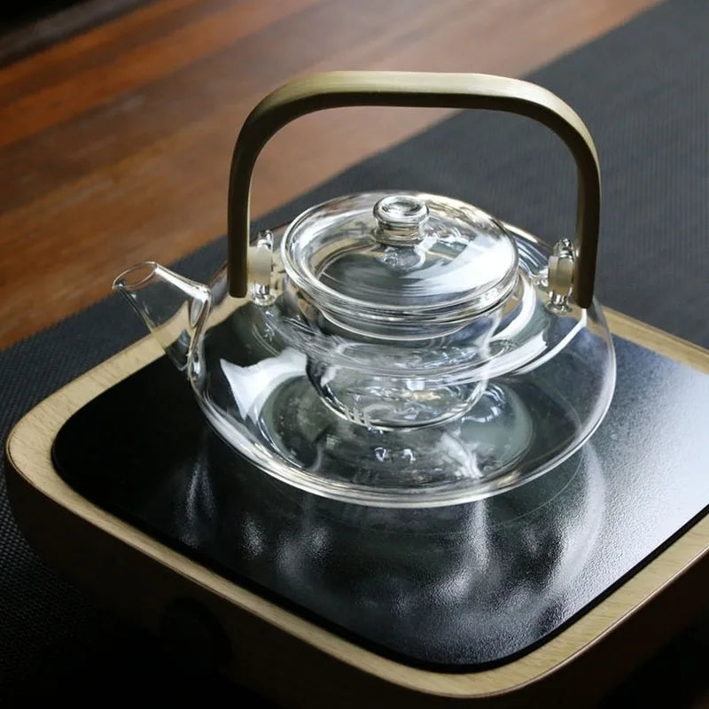 Elegant Heat-Resistant Glass Teapot