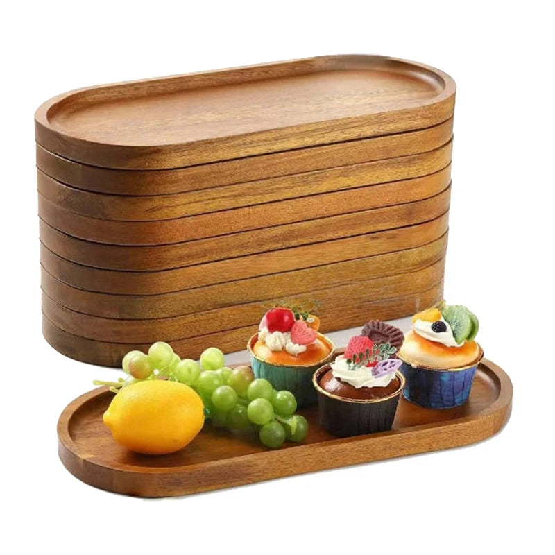 Rustic Elegance Wooden Serving Tray