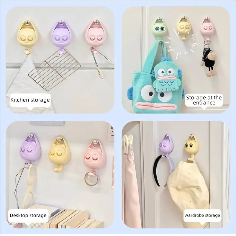 Cat Charm Wall Hooks