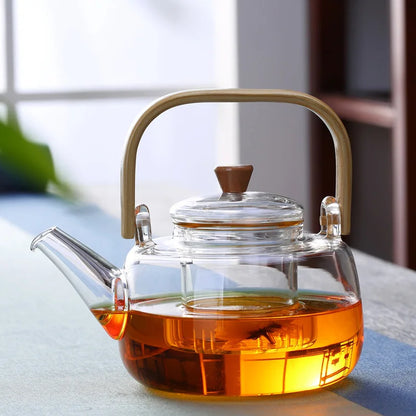 Elegant Heat-Resistant Glass Teapot