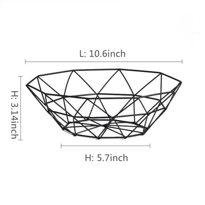 Panier à fruits élégant en fil métallique – Rangement polyvalent