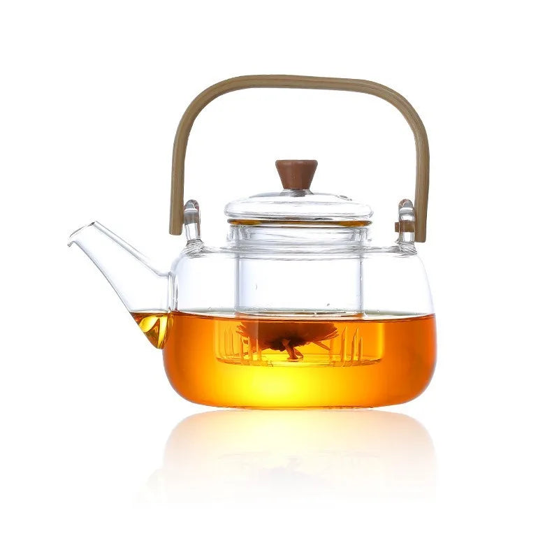 Elegant Heat-Resistant Glass Teapot