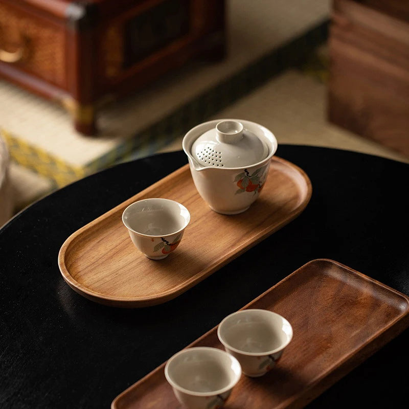 Rustic Elegance Wooden Serving Tray