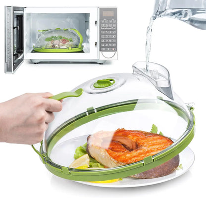 Clear Microwave Splatter Cover with Steam Vent