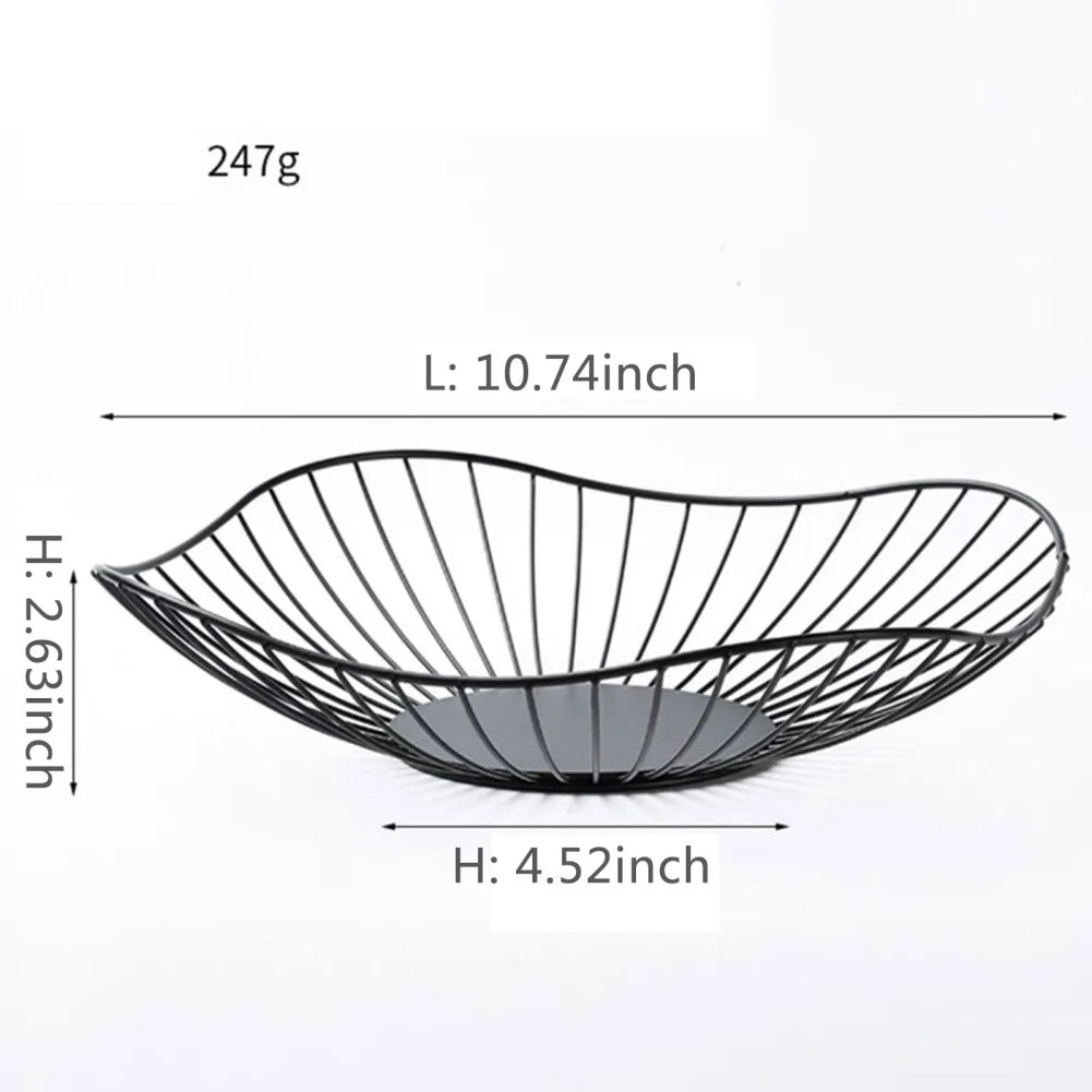 Panier à fruits élégant en fil métallique – Rangement polyvalent