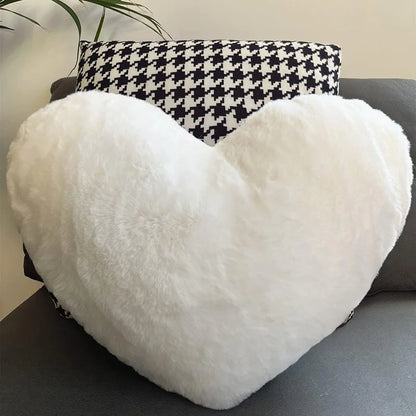 FluffyHeart Plush Cushion