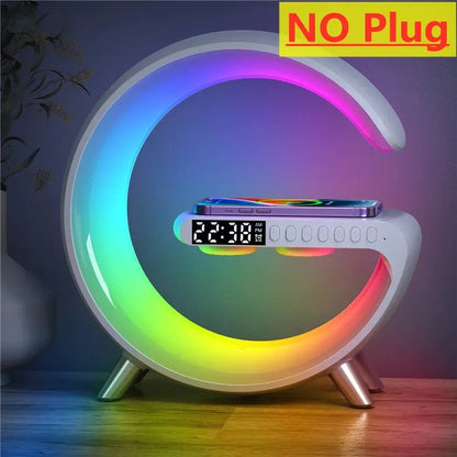 Aurora Station: Wireless Charger with RGB Lights and Alarm System