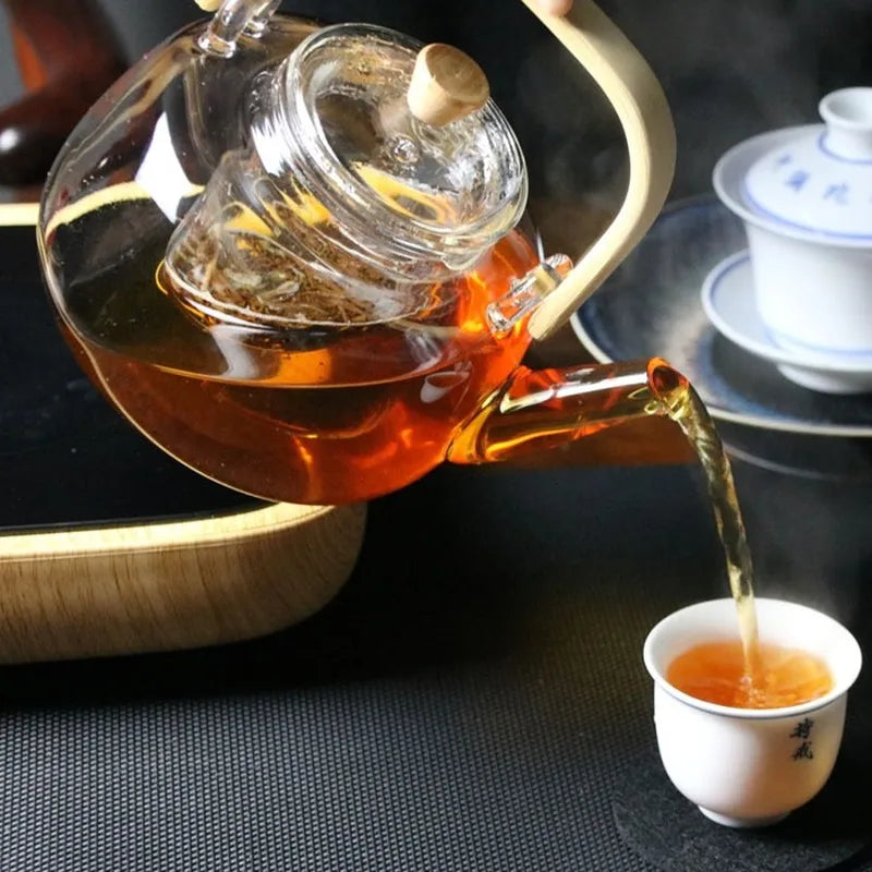 Elegant Heat-Resistant Glass Teapot