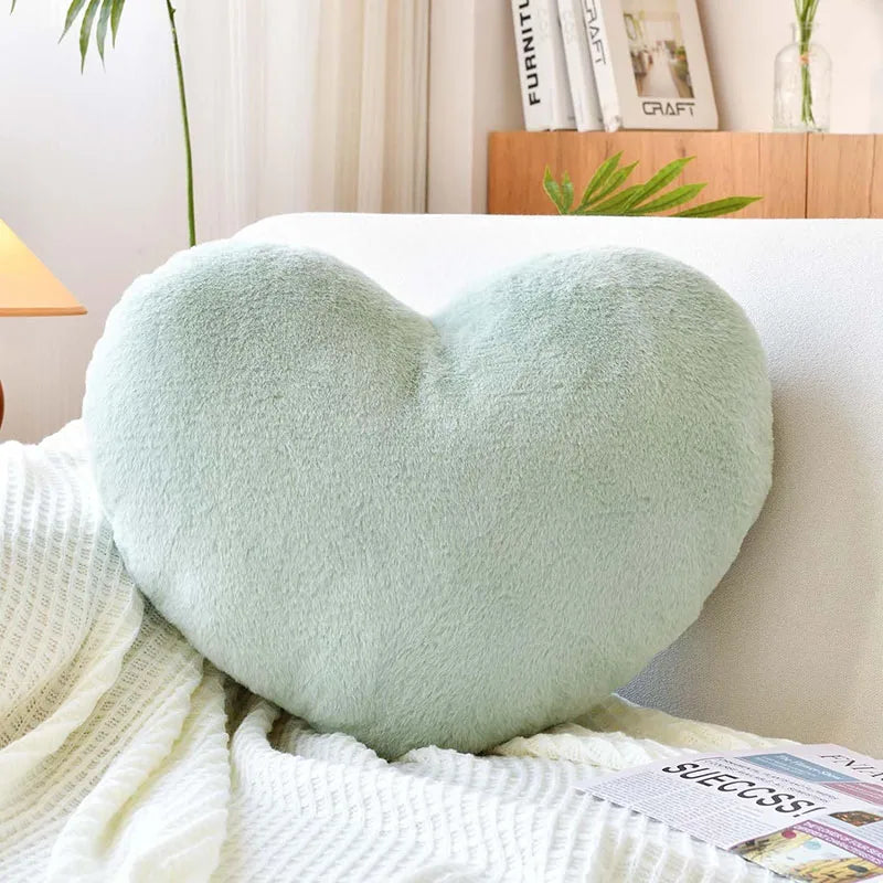 FluffyHeart Plush Cushion