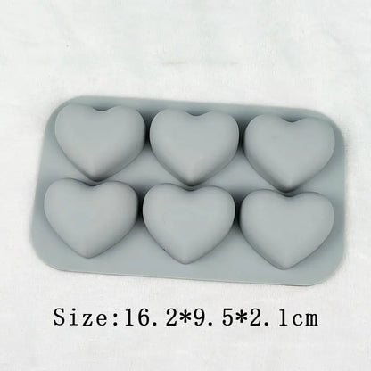 SweetHearts 6-Cavity Silicone Mold – Perfect for Baking and Crafting All Year Round