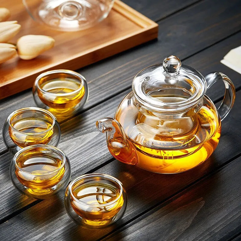 Crystal Harmony Tea Kettle Set