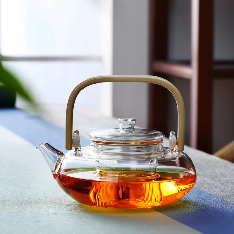 Elegant Heat-Resistant Glass Teapot