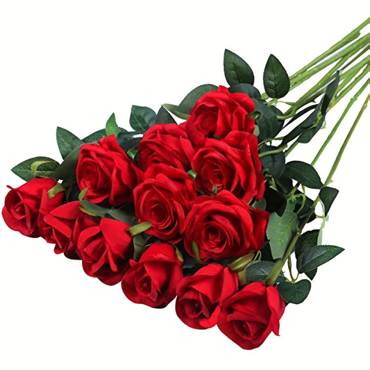 Eternal Charm – Stunning Artificial Rose Bouquet for Home & Events